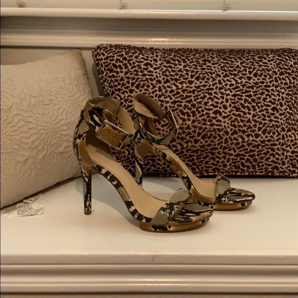Snake skin heels